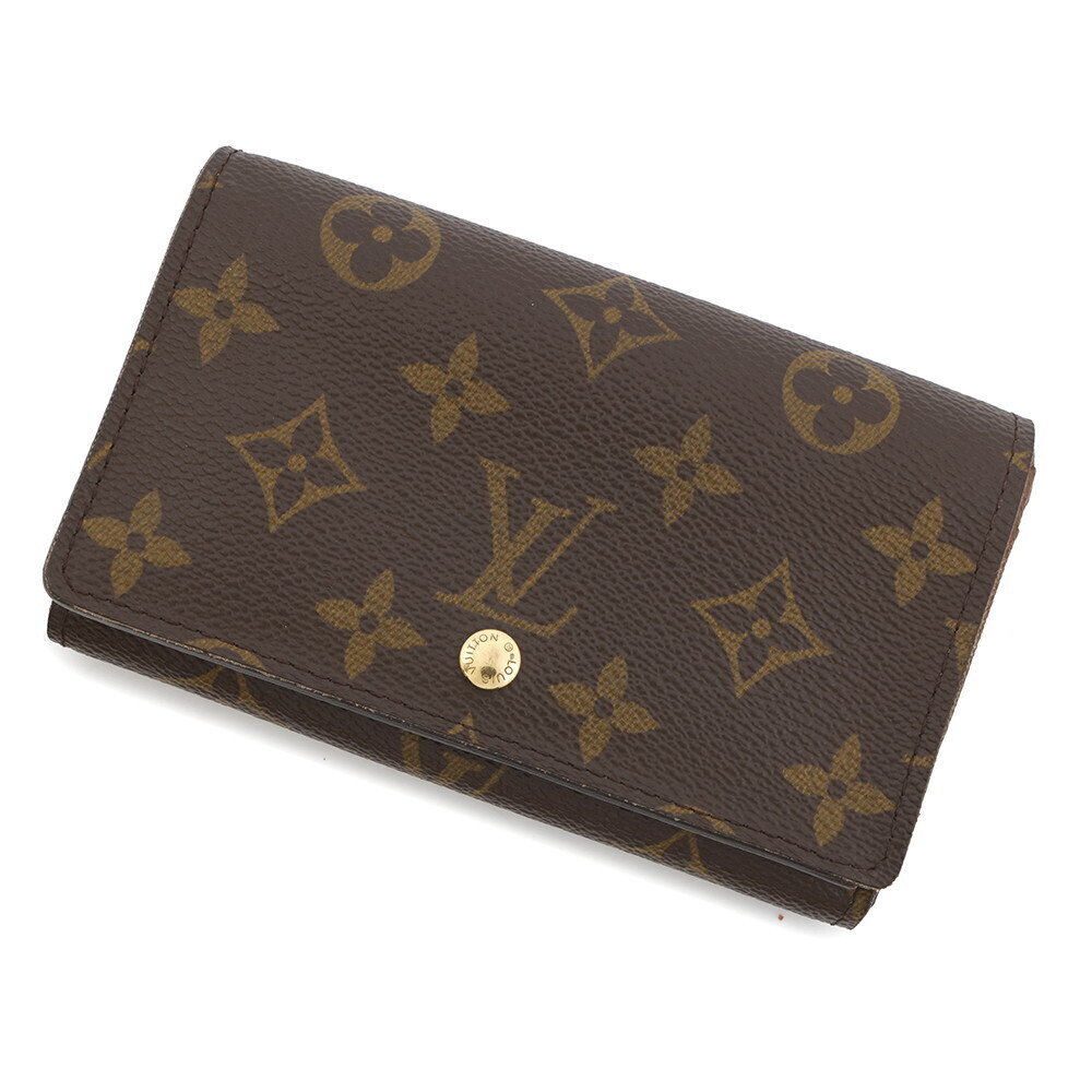 Louis Vuitton Bi fold Wallet Monogram Porte Monnaie Tresor